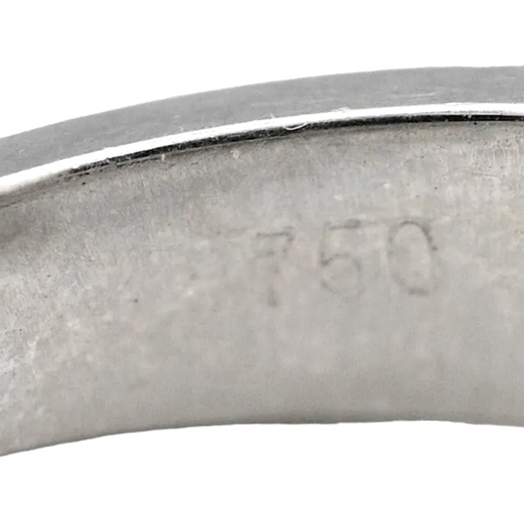 18K VS Diamond Finger Cuff - Toe Ring - Spiral Wrap Vine Crossover - White Gold - Picture 7 of 11